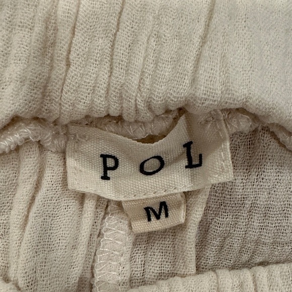 POL Cream Wide-Leg Pants with Rust Embroidery - Picture 7 of 7